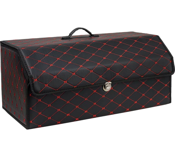 Изображение товара Кофр (органайзер) в багажник KINGQUEEN размер L, Черный-красный TR-L-BR