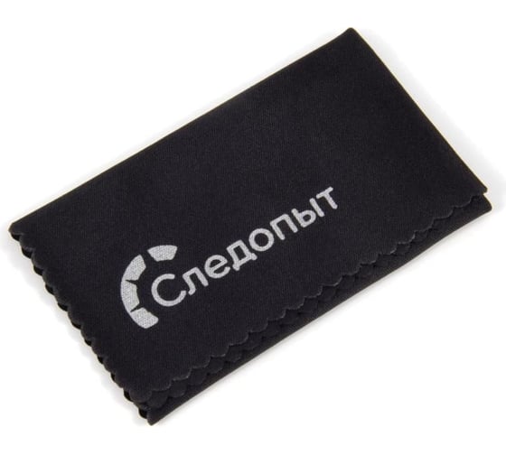 Изображение товара Салфетка для очков из микрофибры Следопыт 15x12 см, цвет черный/1000/ PF-PG-47