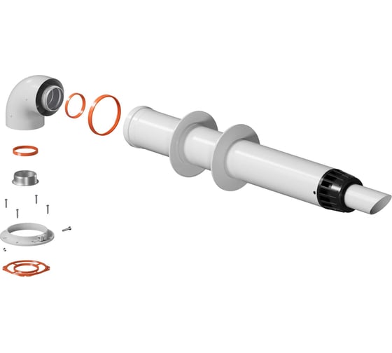 Изображение товара Комплект дымохода KRATS АНТИЛЕД 60/100 - 1000 мм, IMMERGAS KTL-03IF-075