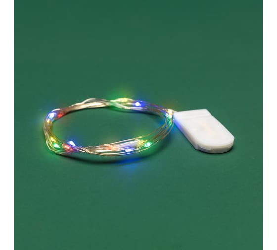 Изображение товара Гирлянда Neon-Night Роса, 2м, 20 LED мультиколор, IP20, 2xCR2032 в комплекте 303-009-1