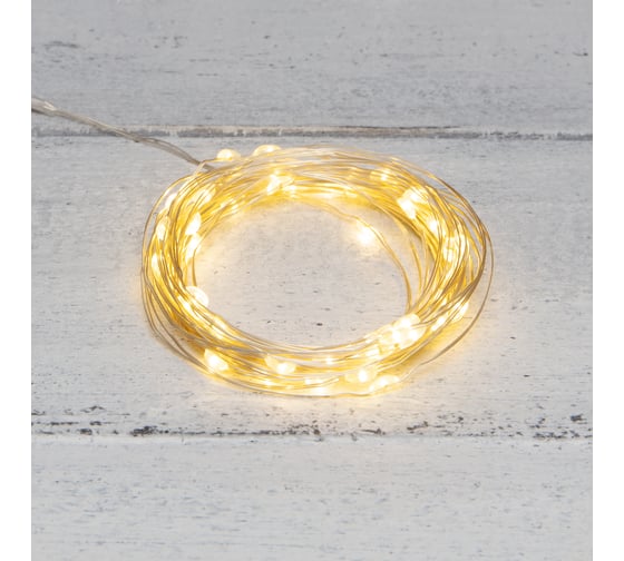 Изображение товара Гирлянда Neon-Night Роса, 5м, 50 LED теплый белый, IP20, USB 315-966