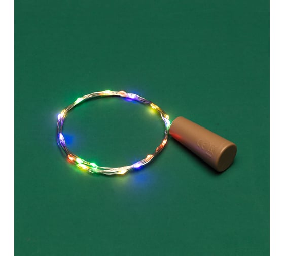 Изображение товара Гирлянда Neon-Night Роса с пробкой 2м, 20 LED мультиколор, IP20, 3хLR44 в комплекте 302-029