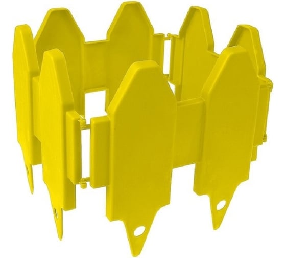 Изображение товара Декоративный заборчик Дачная мозаика "Дощечки" желтый 10677