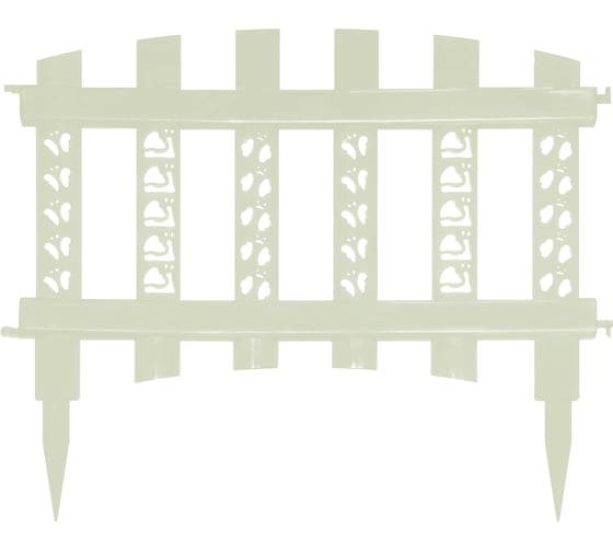 Изображение товара Декоративный заборчик Дачная мозаика "Палисадник" белый 10671