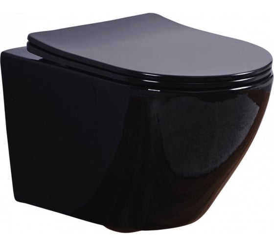 Изображение товара Унитаз-подвесной ESBANO AZALEA черный ESUPAZALB