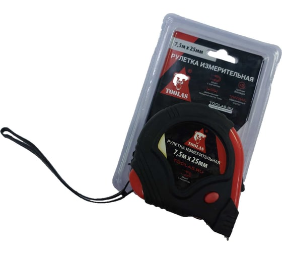 Изображение товара Рулетка TOOLAS МАГНИТ 7.5 м х 25 мм 00003510