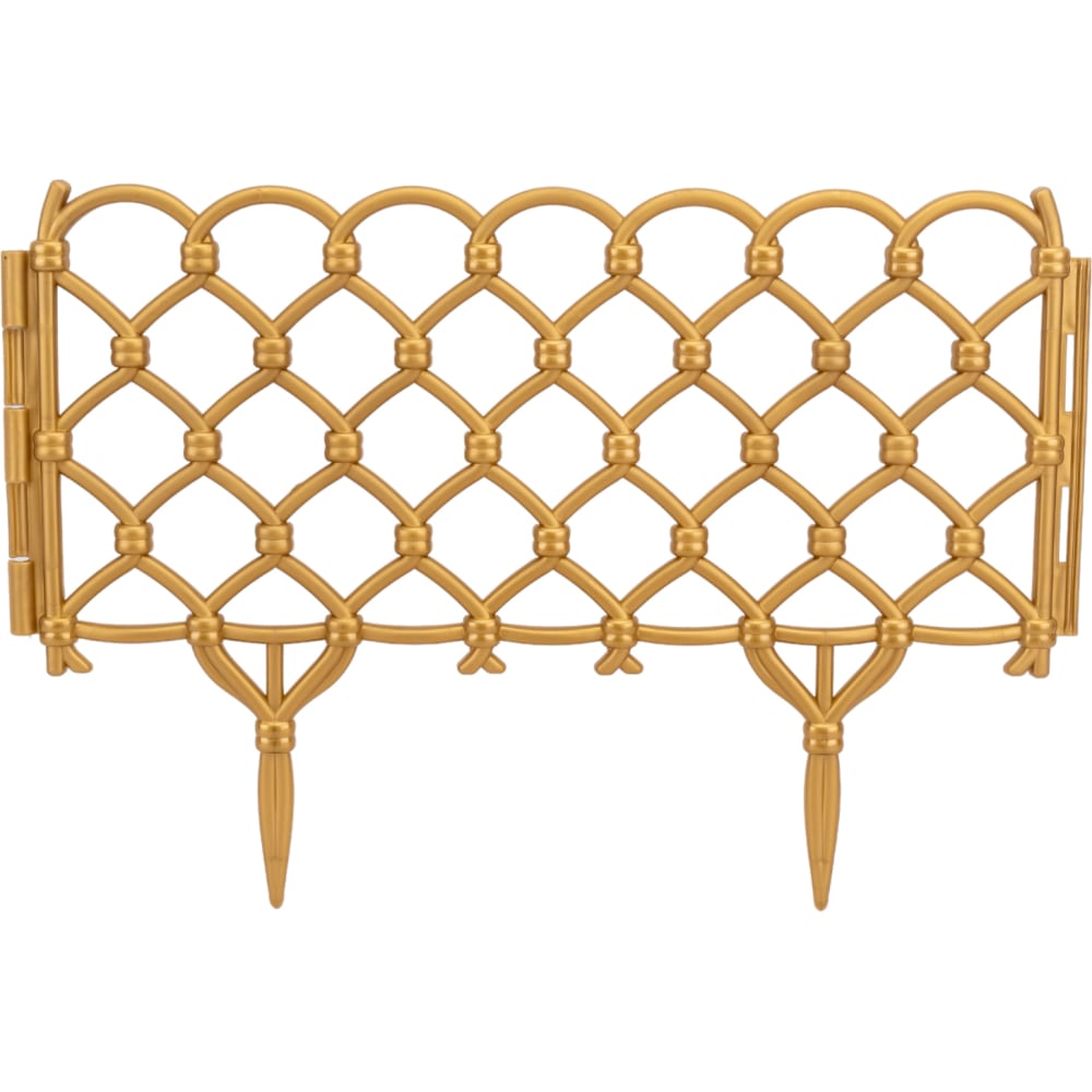 Декоративный забор Дачная мозаика фотобаннер 300 × 200 см с фотопечатью люверсы шаг 1 м золотой забор