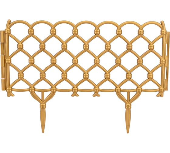 Изображение товара Декоративный забор Дачная мозаика Фаберже золотистый 15304