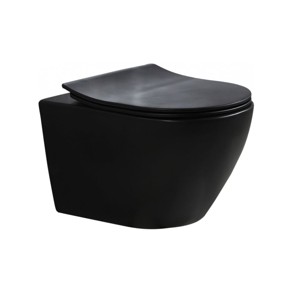 Изображение товара Унитаз подвесной ESBANO AMAPOLA черный матовый современный дизайн