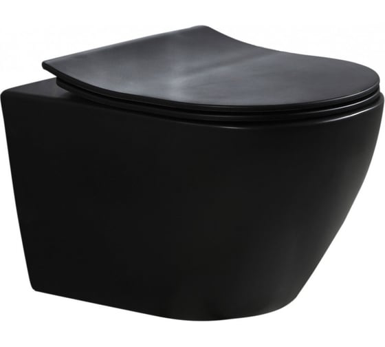 Изображение товара Унитаз-подвесной ESBANO AMAPOLA черный матовый ESUPAMAPBM