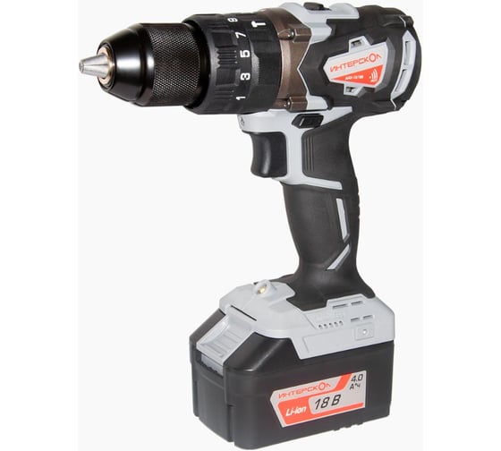 Изображение товара Аккумуляторная дрель-шуруповерт ИНТЕРСКОЛ ДАУ-13/18В 574.0.0.70