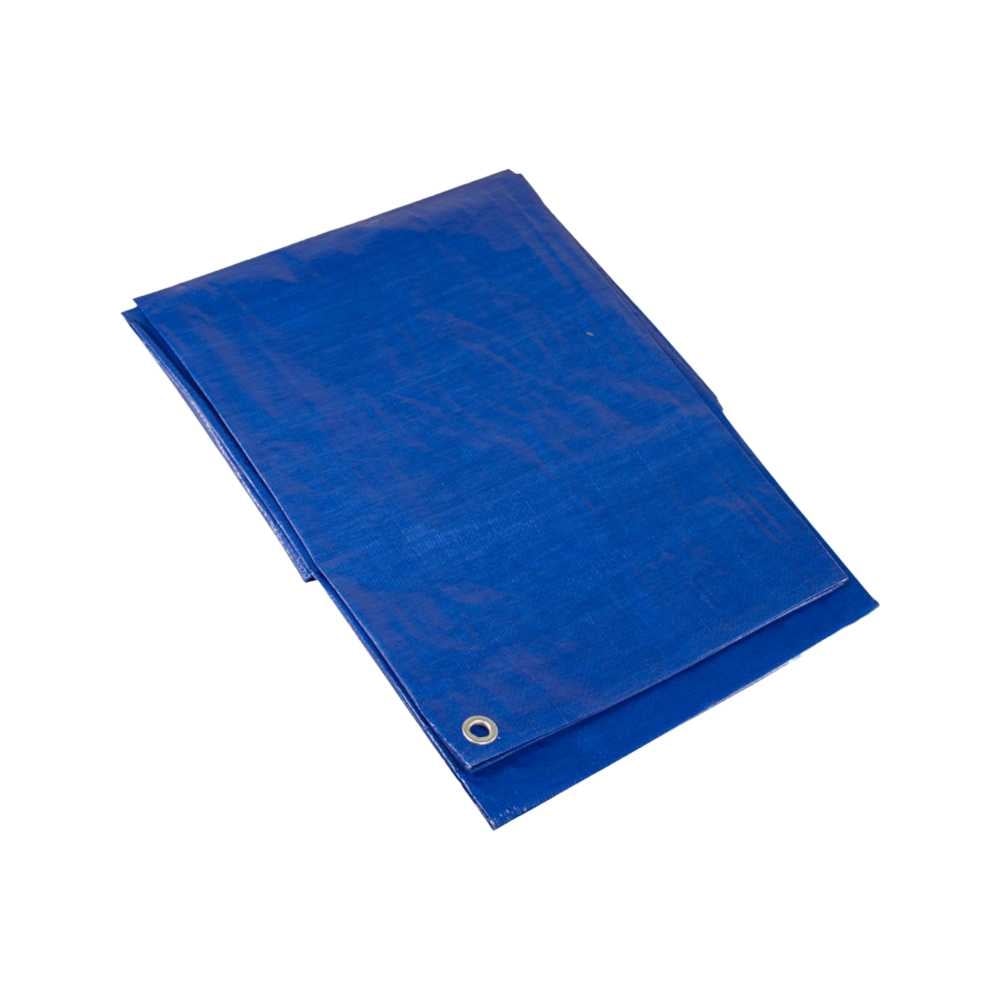 Изображение товара Полог 6х12 м тарпаулин 110 г/м² водоупорный с люверсами синего цвета