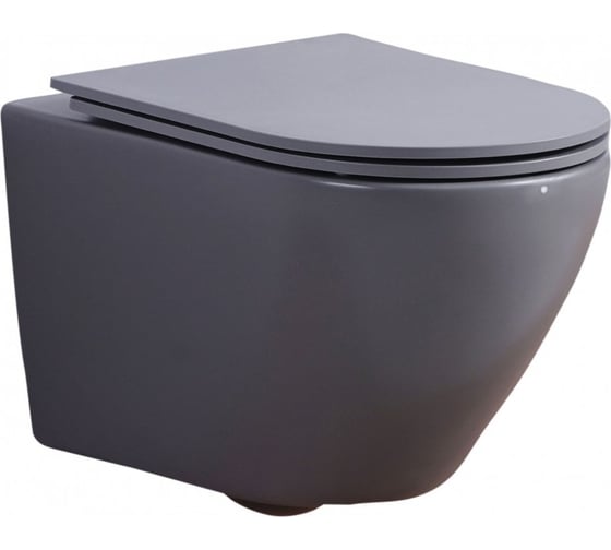 Изображение товара Унитаз-подвесной ESBANO AZALEA серый матовый ESUPAZALGM