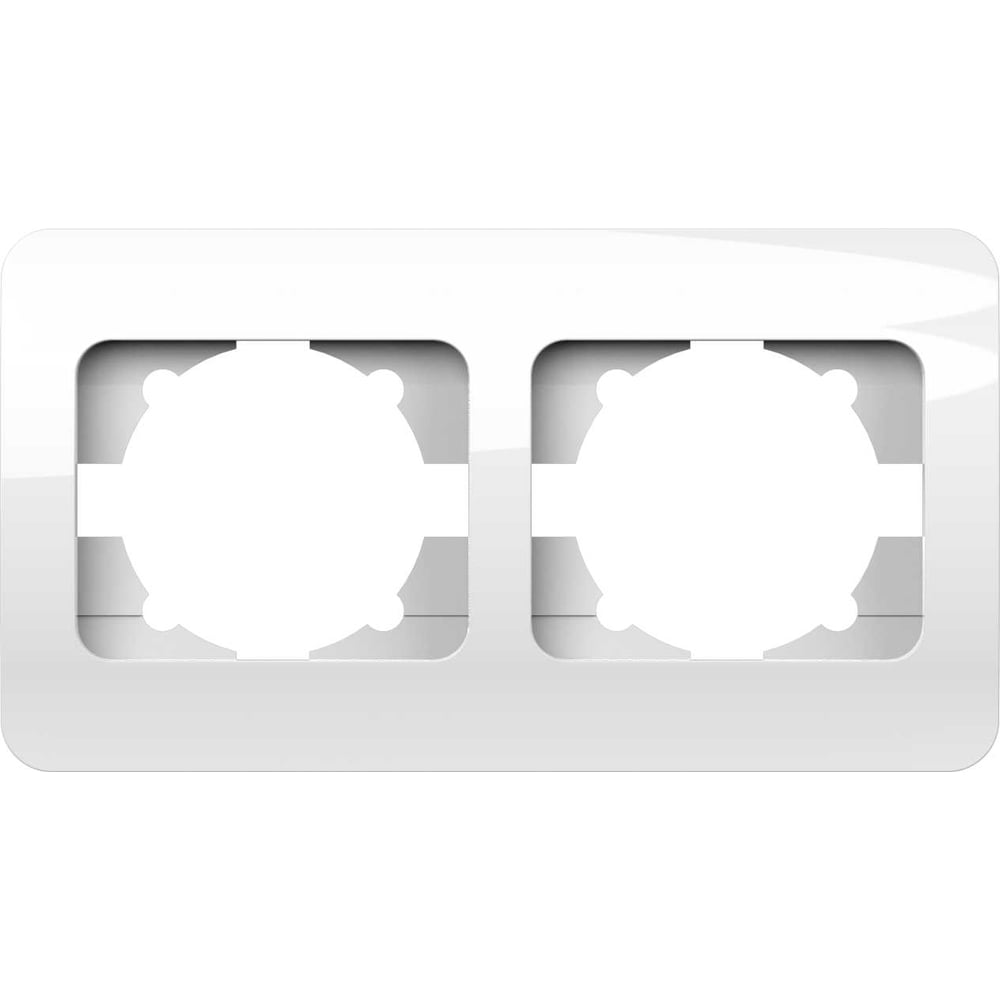 Изображение товара Рамка Elbi Jazz белая 2 поста модульная IP20 для кабель-каналов