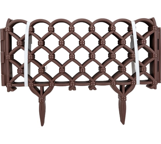 Изображение товара Декоративный забор Дачная мозаика Фаберже темно-коричневый 15245