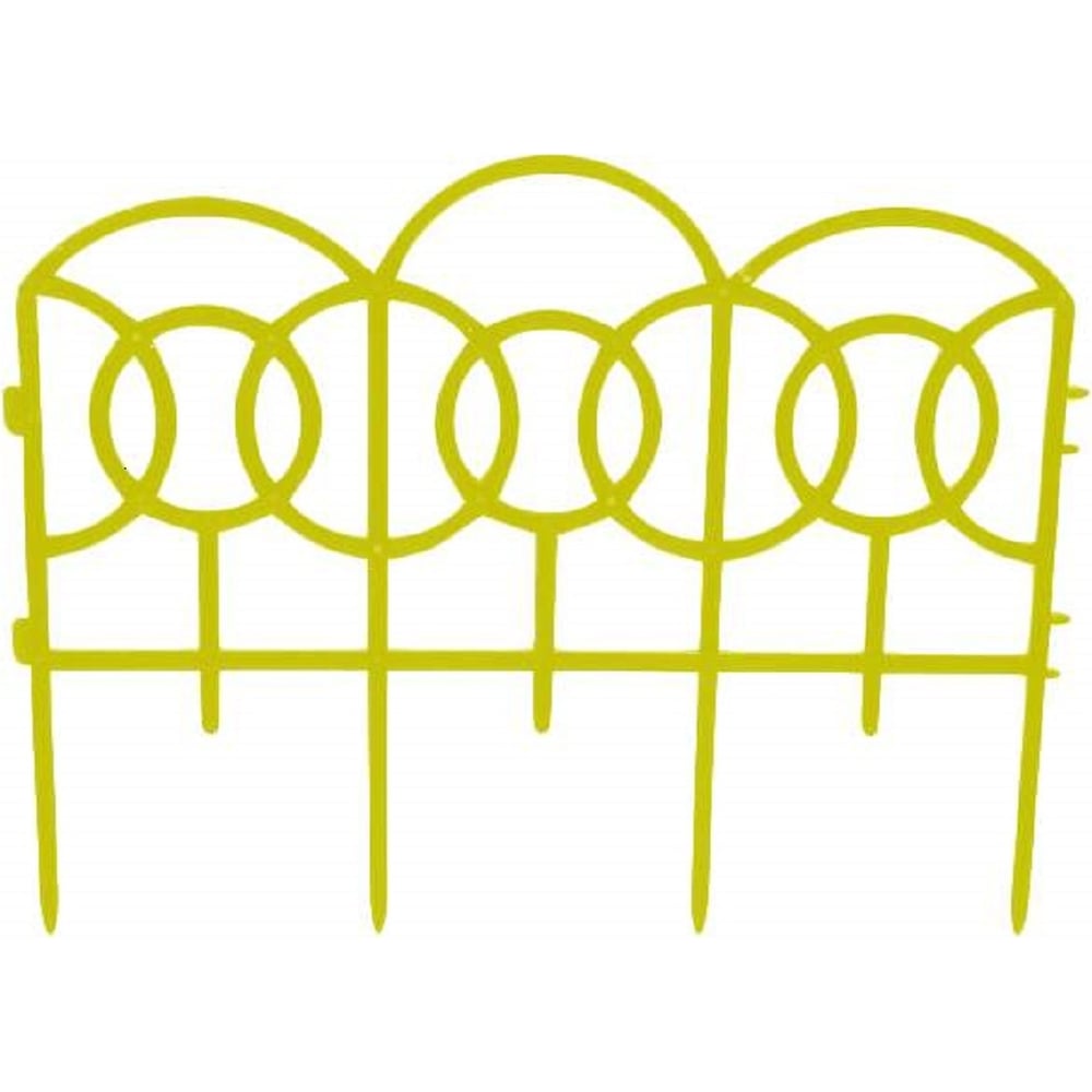 фото Декоративный заборчик дачная мозаика барокко желтый 10581