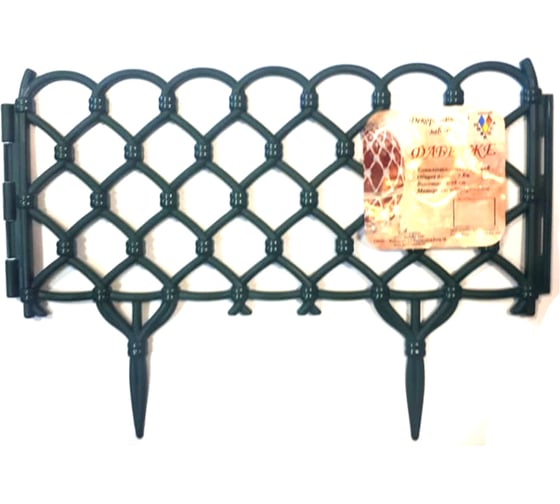 Изображение товара Декоративный забор Дачная мозаика Фаберже темно-зеленый 15244