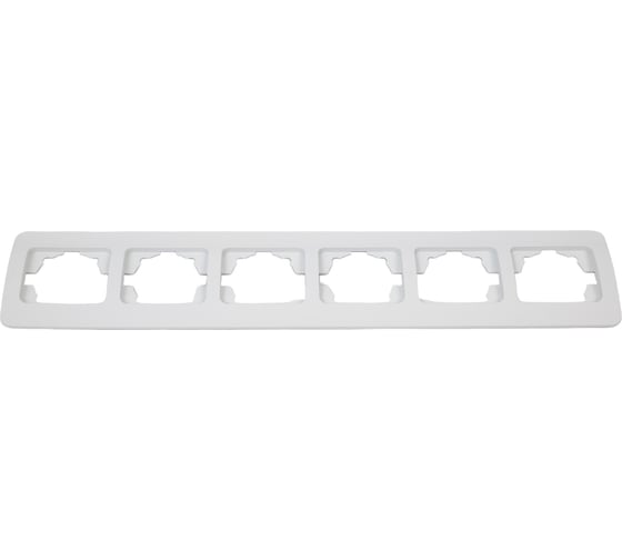 Изображение товара 6-я рамка Elbi Jazz Матовый белый 508-006200-252