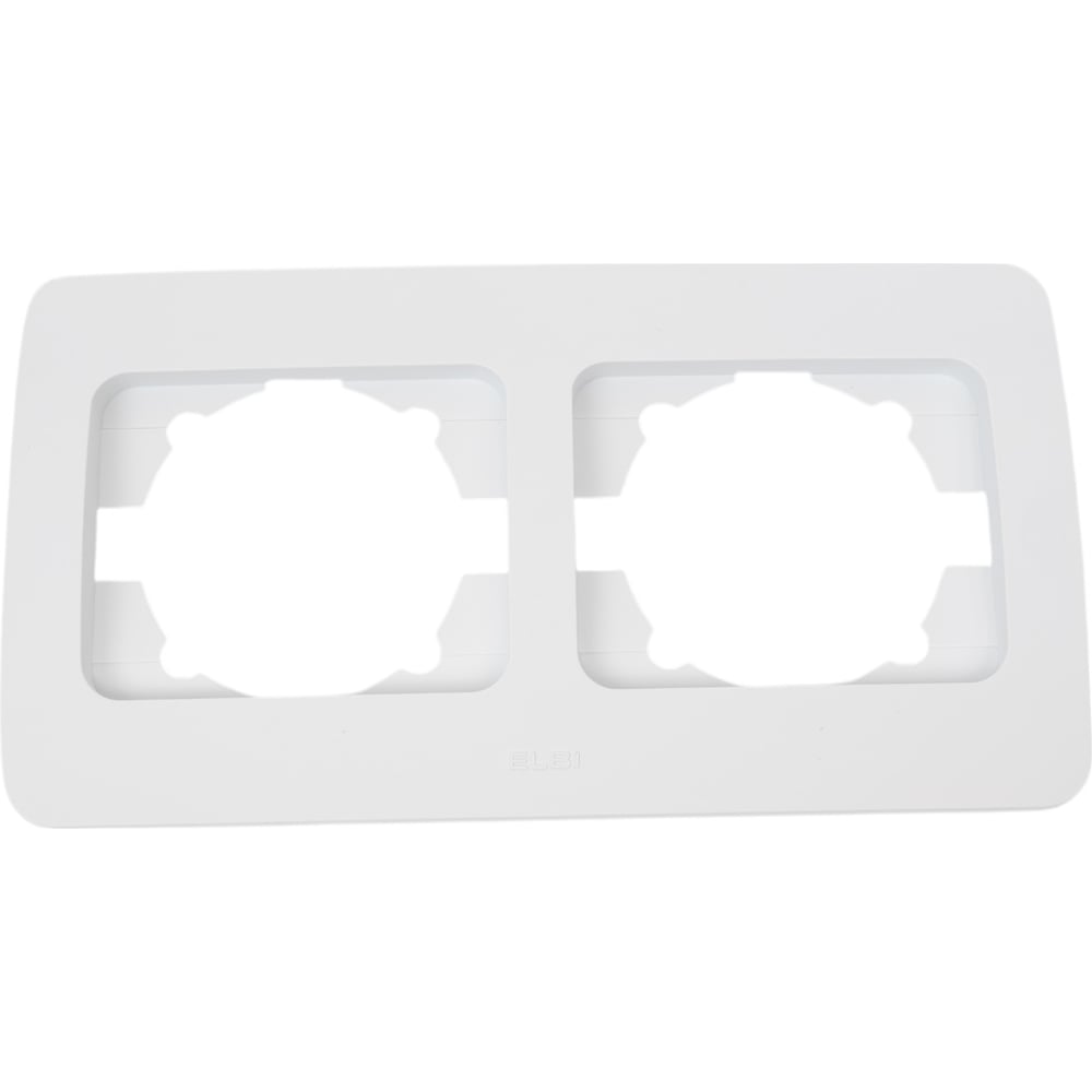 Изображение товара Рамка Elbi Jazz белый матовый 2 поста