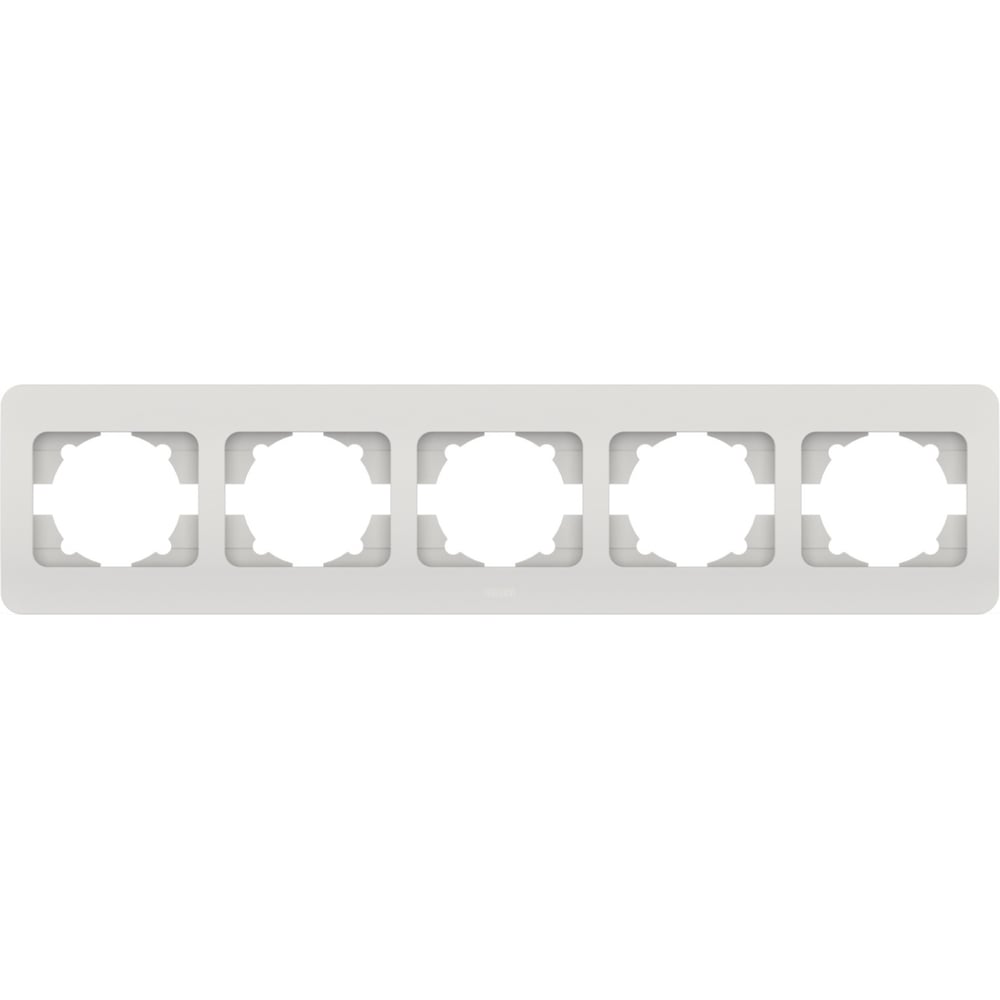 Изображение товара 5-я рамка Elbi Jazz Матовый белый 508-006200-250 для электрощитков