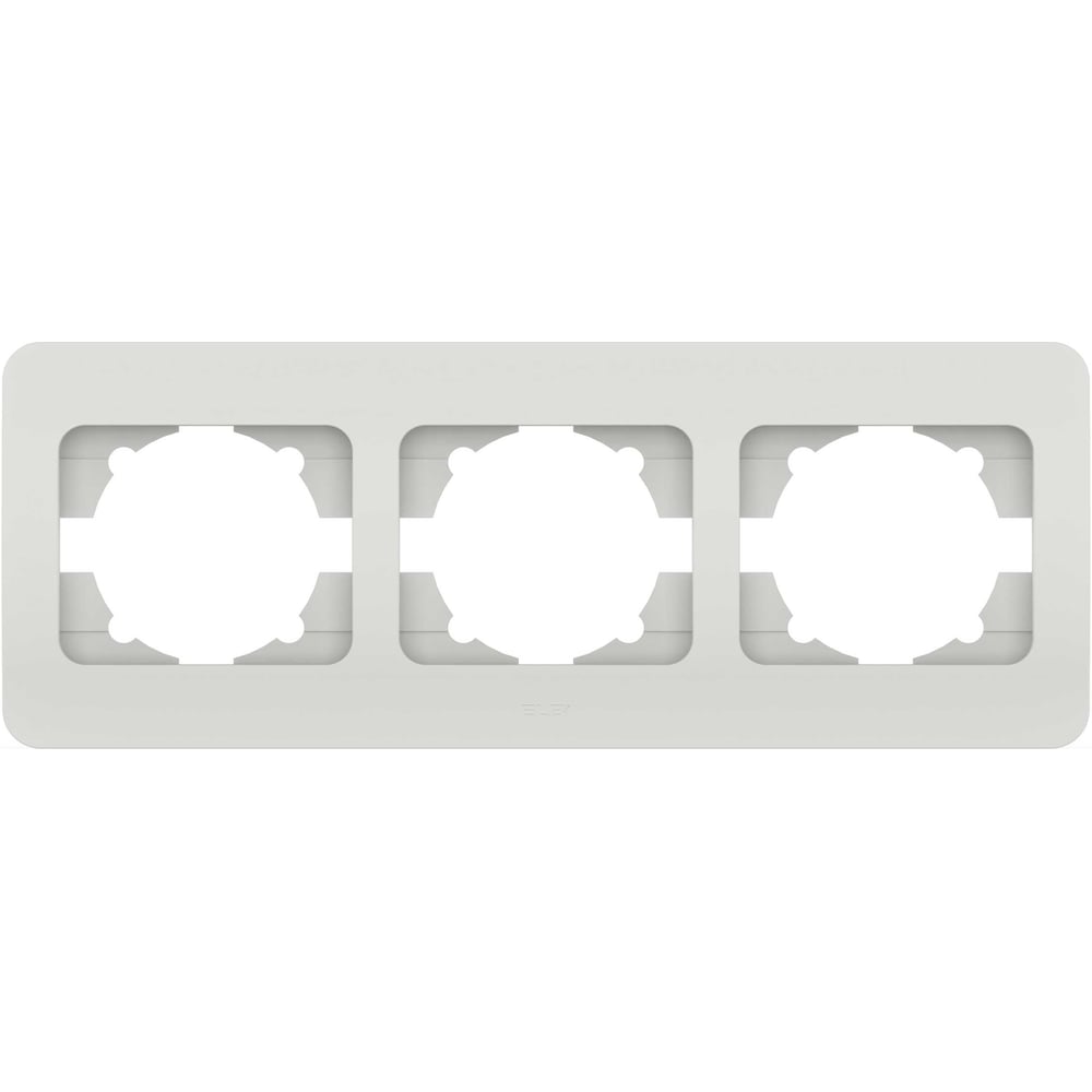 Изображение товара 3-я рамка Elbi Jazz матовый белый 508-006200-227