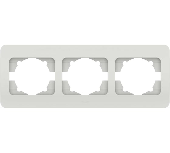 Изображение товара 3-я рамка Elbi Jazz Матовый белый 508-006200-227