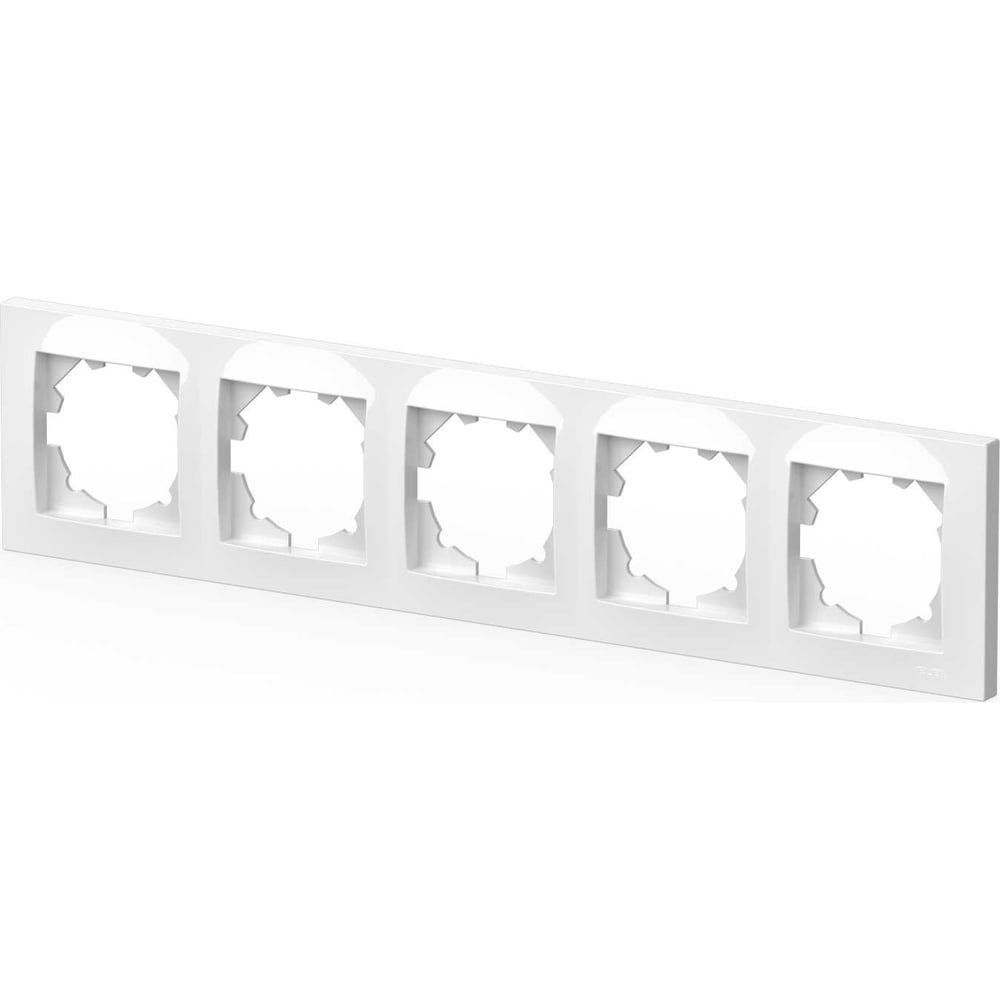 Изображение товара Рамка для электропанели Vega Elbi Vega 5 постов белоснежная IP20