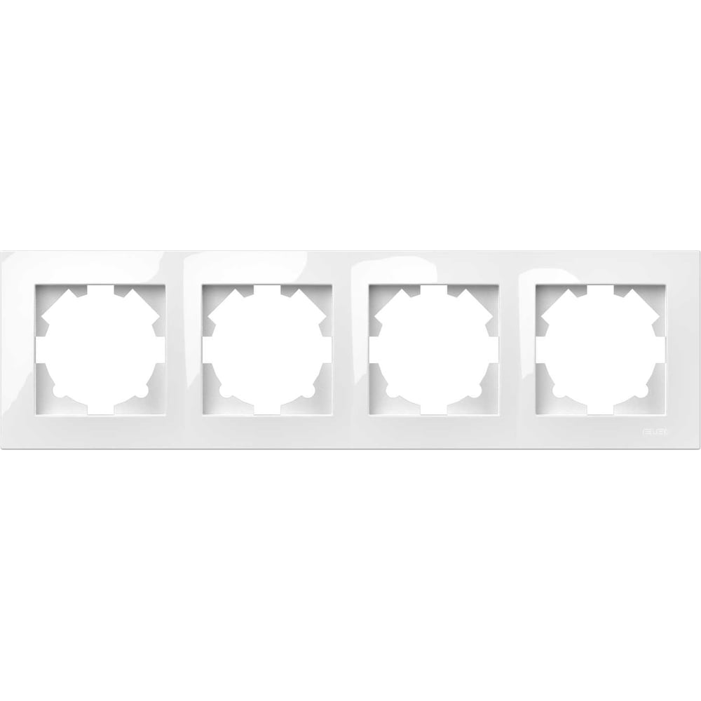 Изображение товара 4-я рамка Elbi Vega Белоснежный для электротехники