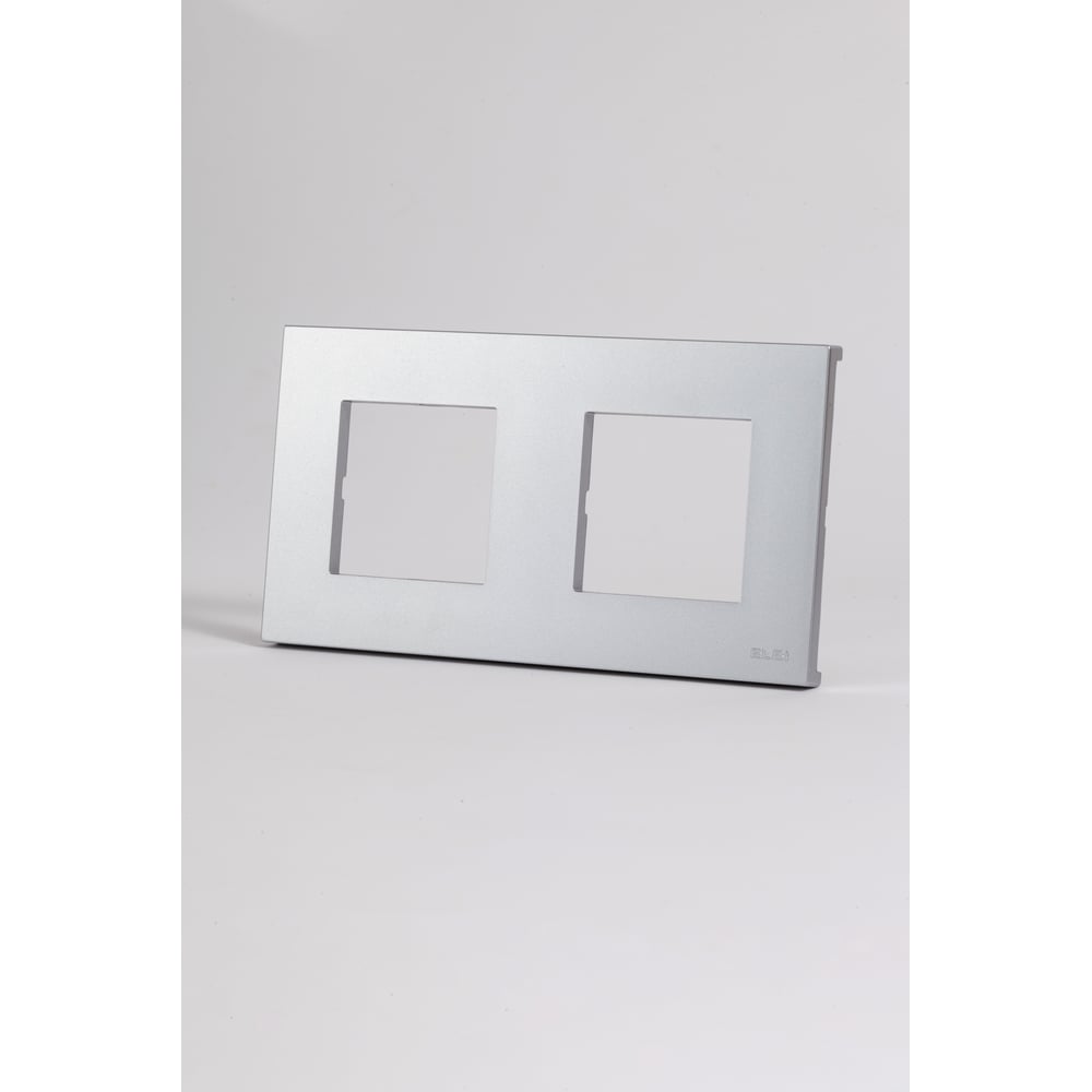 Изображение товара Рамка модульная Elbi Moda Vox серый металлик 2 поста 611-051012-226