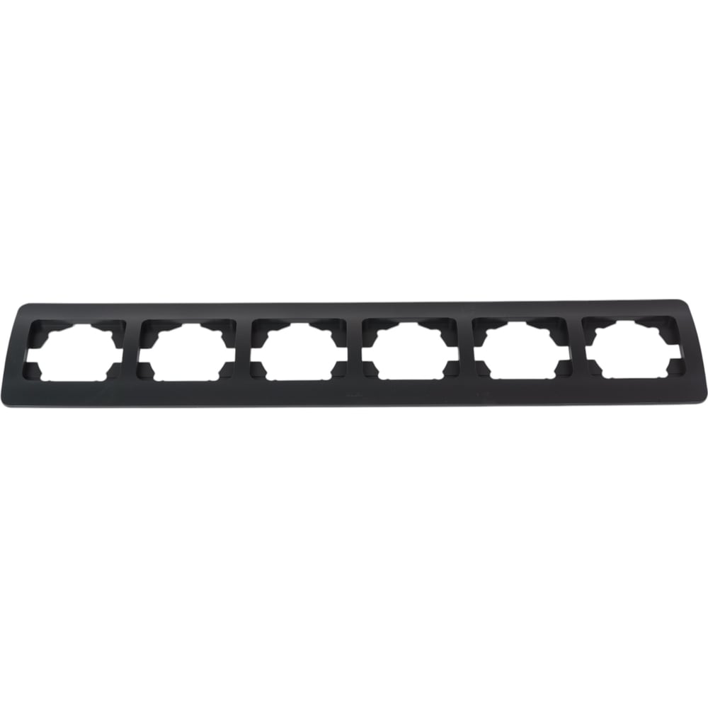 Изображение товара 6-я рамка Elbi Jazz vantablack IP20 с перегородкой для автоматов и устройств