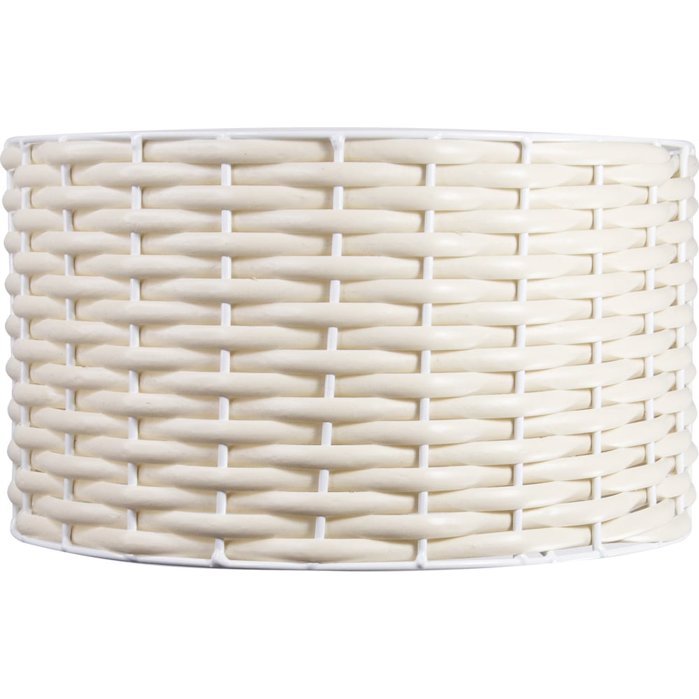 Изображение товара Абажур ЭЛЕТЕХ белый цилиндр для настольной лампы d 270 мм металл ротанг слоновая кость 1005405367