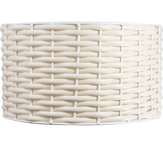 Изображение товара Абажур ЭЛЕТЕХ белый цилиндр для настольной лампы d 270 мм металл ротанг слоновая кость 1005405367
