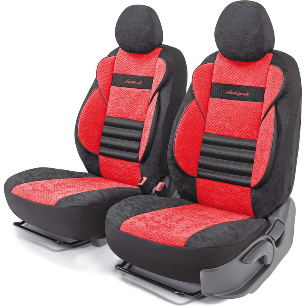 Получехлы на передние сиденья AUTOPROFI накидки на передние сиденья car performance 2 шт алькантара ромб