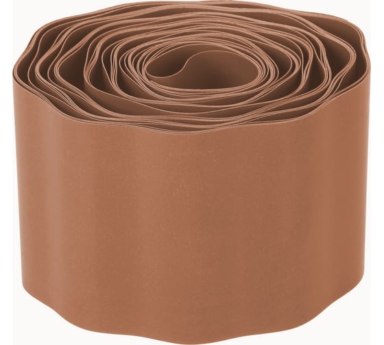 Изображение товара Бордюр Дачная мозаика лента гофрированная 9x150 коричневая 13058