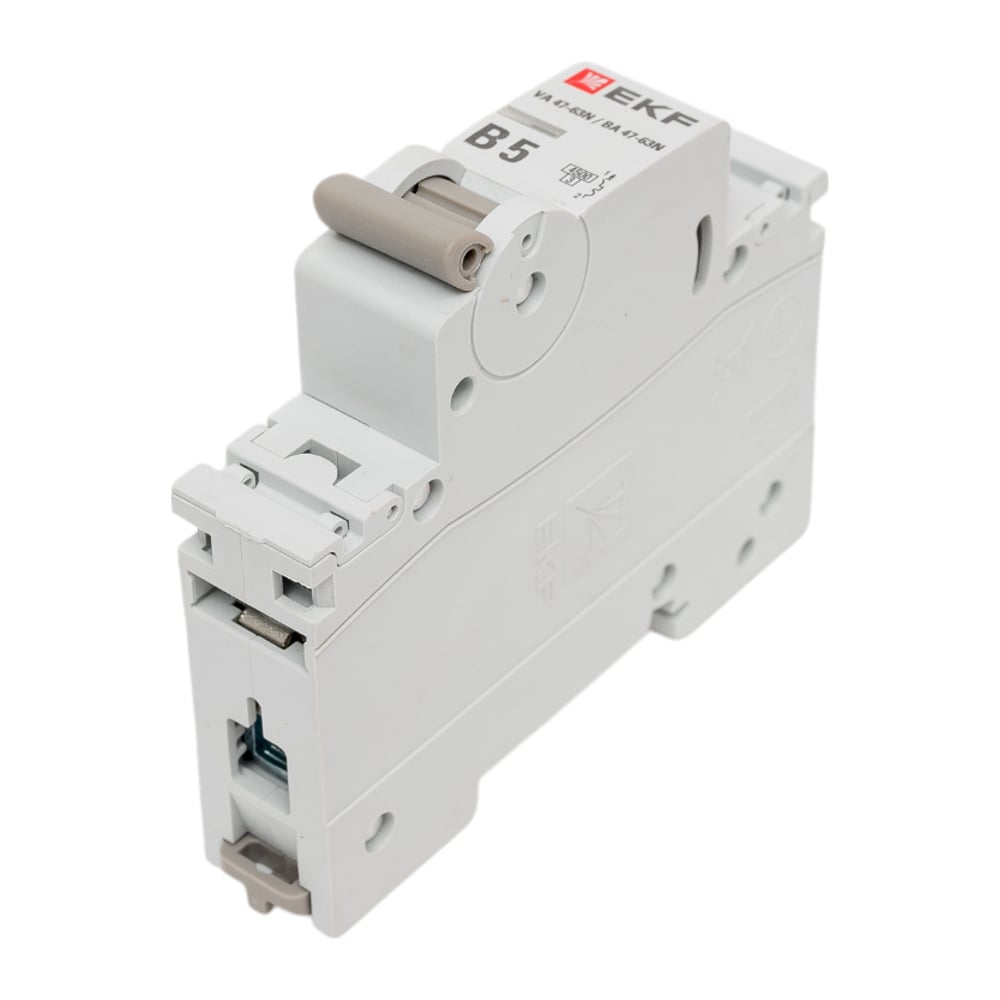 Изображение товара Автоматический выключатель EKF ВА 47-63N 1P 5А 4,5 кА PROXIMA