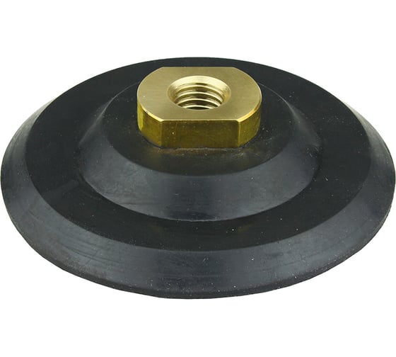 Изображение товара Тарелка опорная 100 мм, М14 резиновая, мягкая, с липучкой для АГШК (черепашки) Diamond Industrial DIDN100SRS