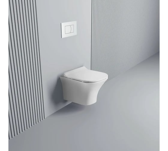 Изображение товара Инсталляция с подвесным унитазом CULTO PABLO, панель смыва хром УТ-99901206_113