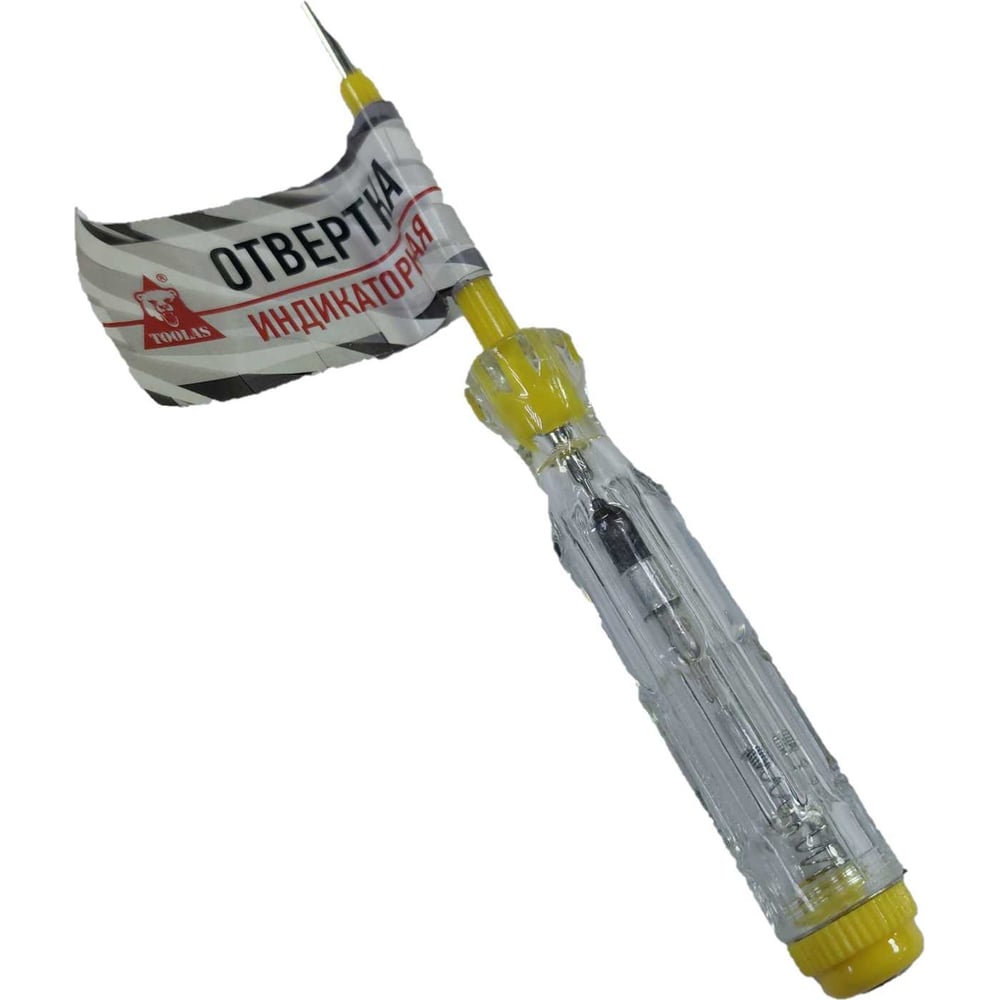 Изображение товара Отвертка-индикатор TOOLAS 140 мм для проверки напряжения