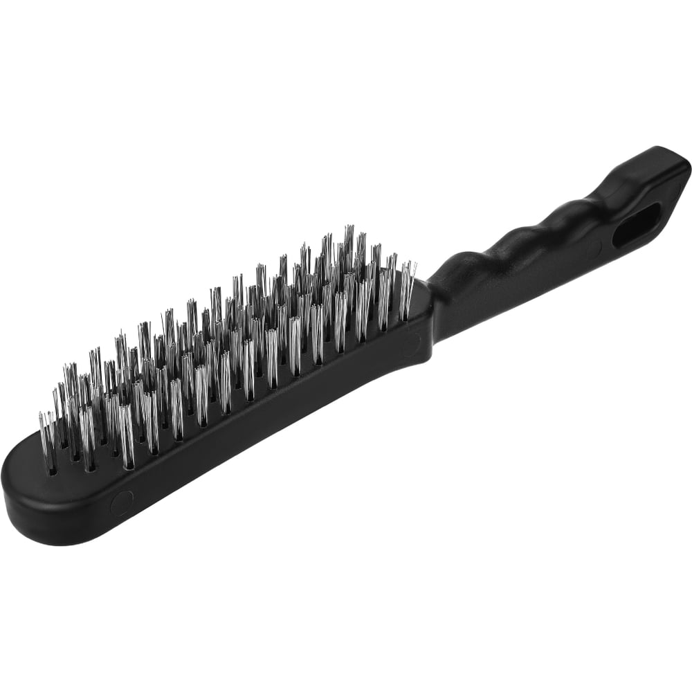 Изображение товара Щетка металлическая ручная TDM ELECTRIC пластиковый корпус, 5-рядная, проволочная щетина, "Рубин" SQ1096-0103