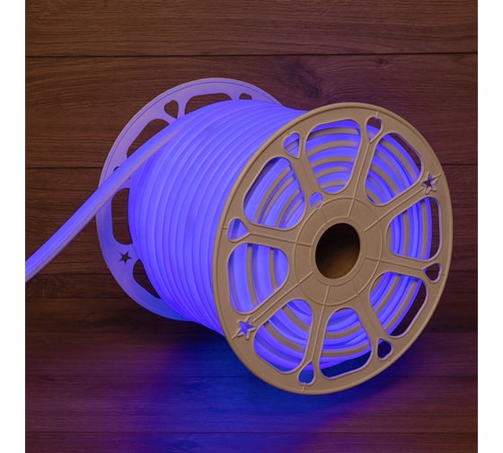 Изображение товара Гибкий неон NEON-NIGHT LED SMD форма-D 16х16мм синий 120 LED/м бухта 50м 131-083