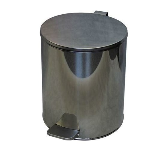 Изображение товара Урна с педалью Титан Мета 15л, хром 4607078088228