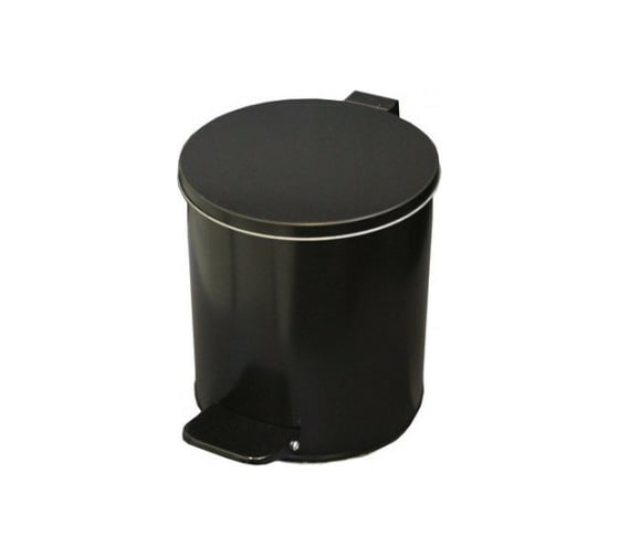 Изображение товара Урна с педалью Титан Мета 7л, черный 4607078089706
