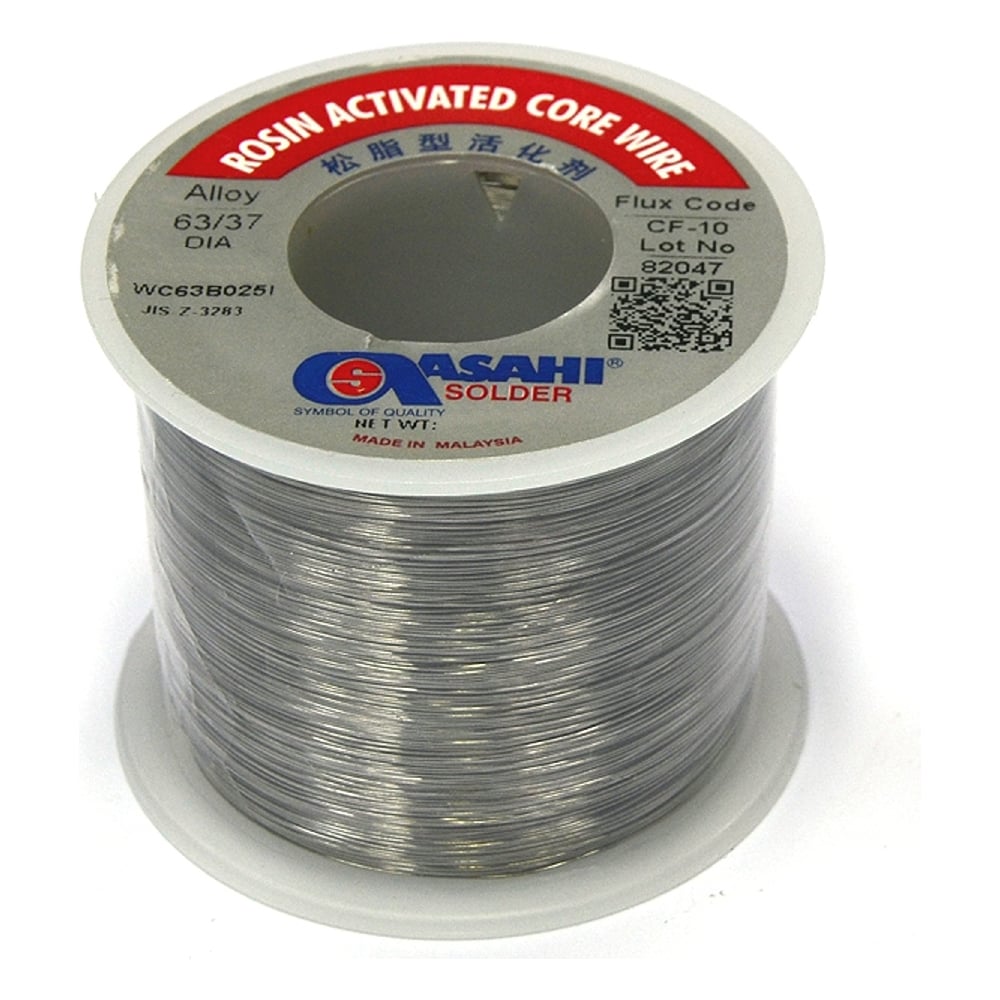 Изображение товара Припой ASAHI 0.8 мм 1 кг Sn63/Pb37 с флюсом RA