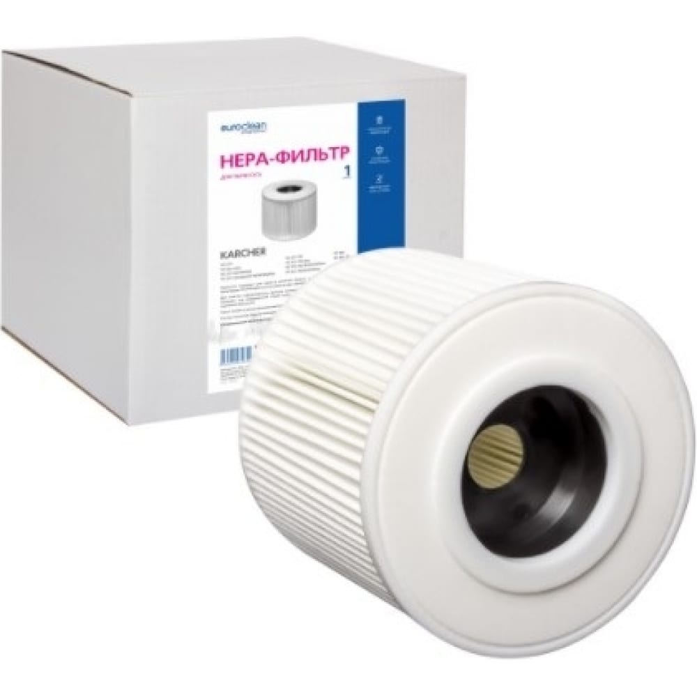 Синтетический hepa-фильтр для пылесоса EURO Clean складчатый фильтр для пылесоса kress 1200 ntx euro clean