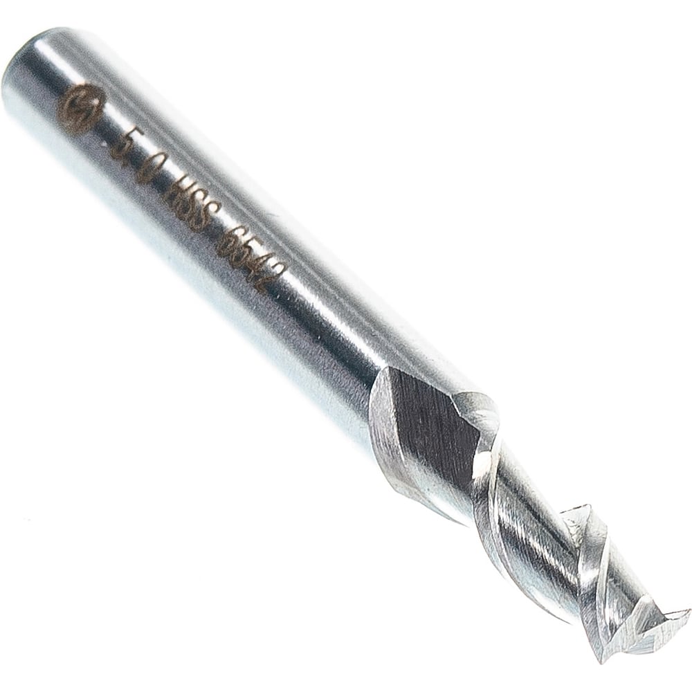 Изображение товара Фреза концевая 5x13x47 мм для деревообработки спиральная Р6М5 Инстулс