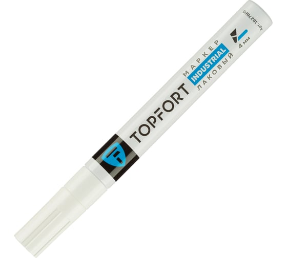 Изображение товара Маркер лаковый Topfort industrial 4 мм, белый 1827866