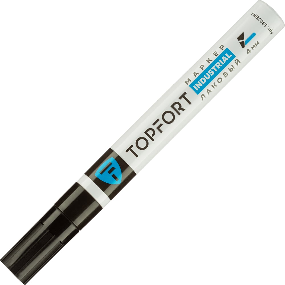 Изображение товара Маркер лаковый Topfort industrial 4 мм черный 1827867