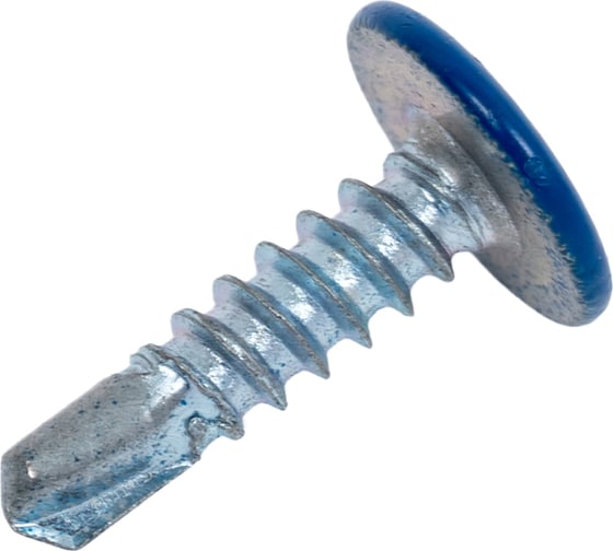 Изображение товара Крашеный саморез с пресс-шайбой со сверлом КВАДРА 4.2x16 мм, RAL 5005, уп. 20 шт. 500516220812