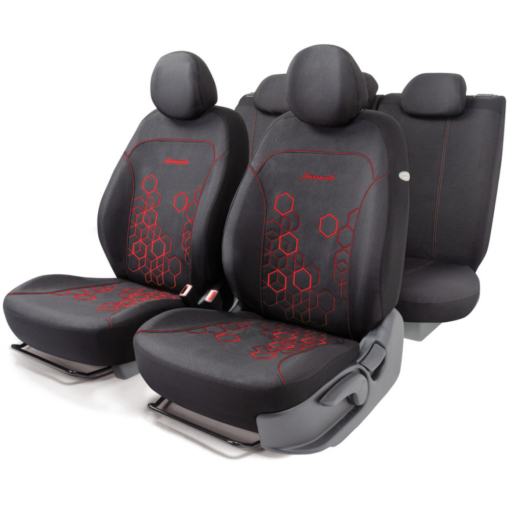 Авточехлы AUTOPROFI кресло компьютерное tc до 120 кг 135х60х44 см черно красный