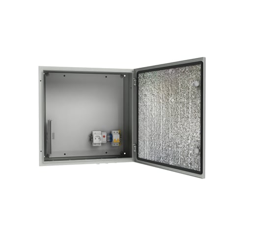 Изображение товара Уличный термошкаф с обогревом АМАДОН внешние габариты, мм: Ш500 х В500 х Г210. ТШО130-50.50.21-ST